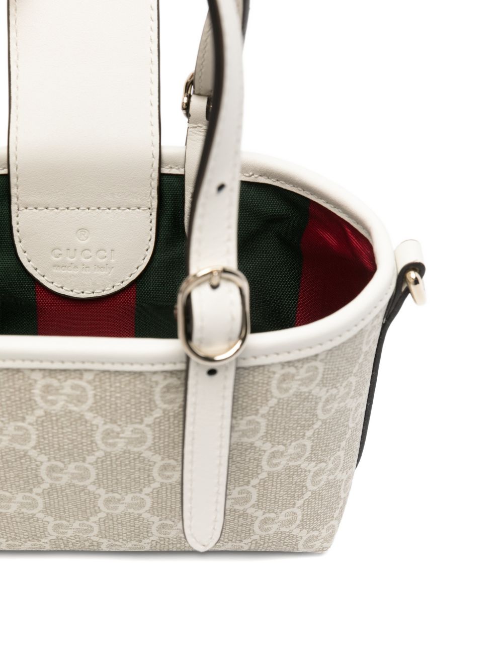Compact Handbag With Beige Monogram