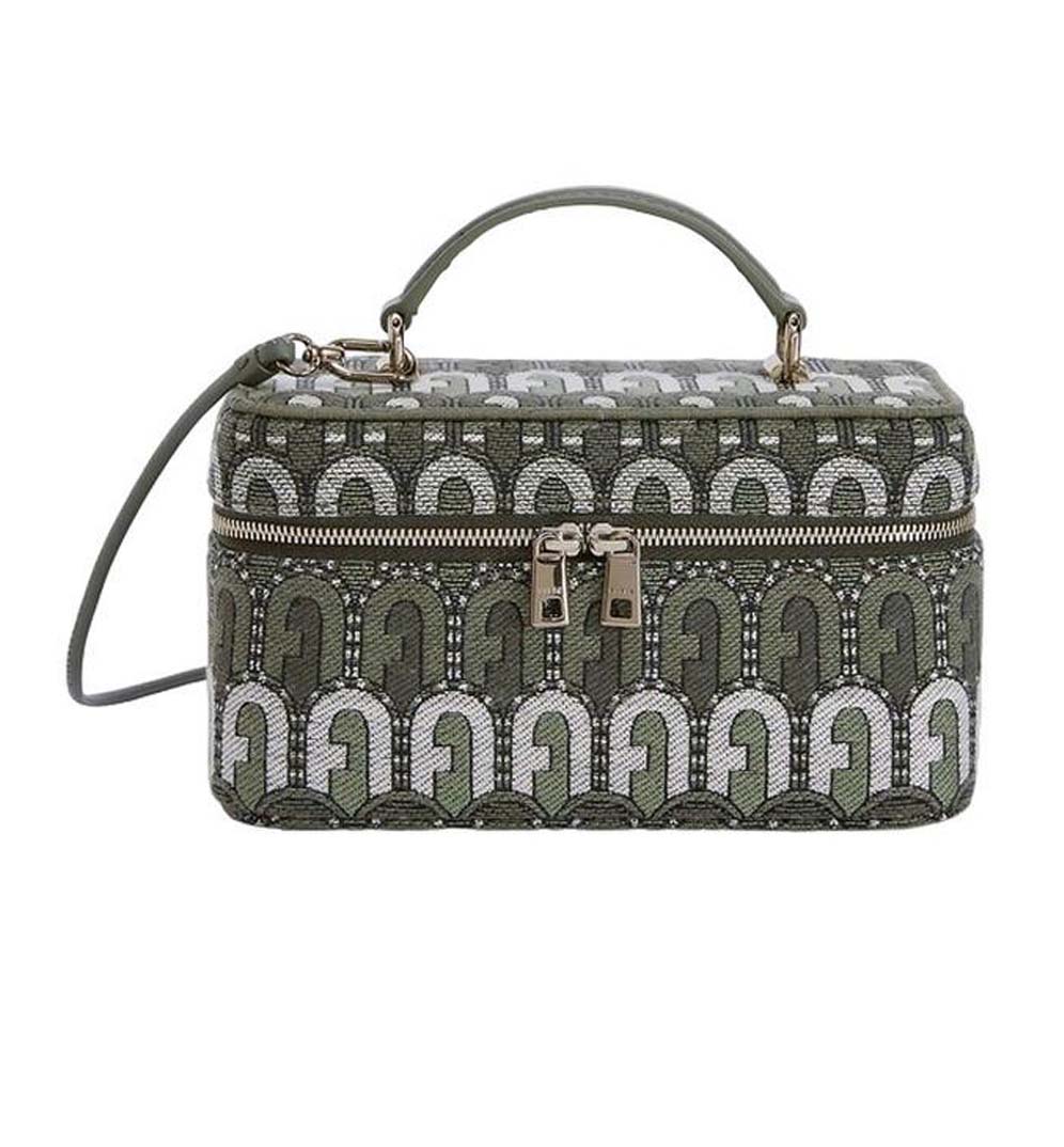Structured Rectangular Wallet with Intricate Pattern