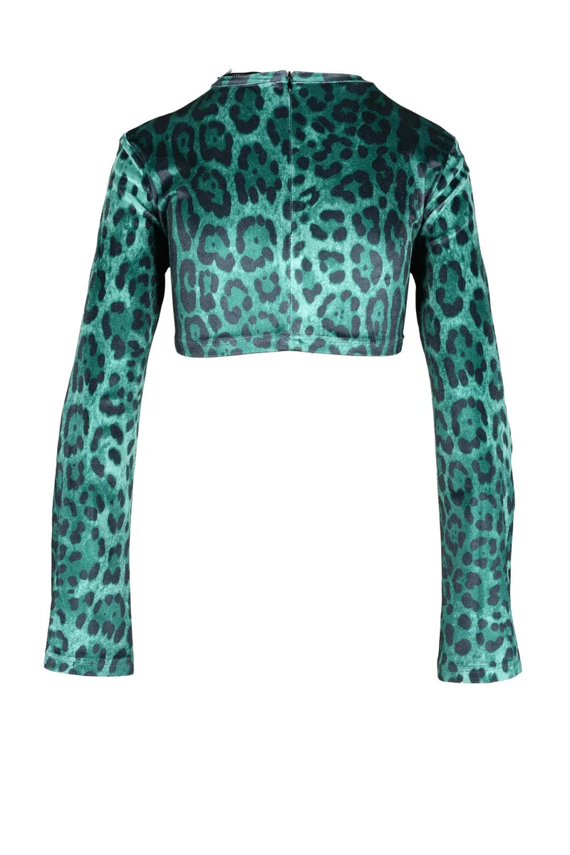 Stretch Polyester Top - Green
