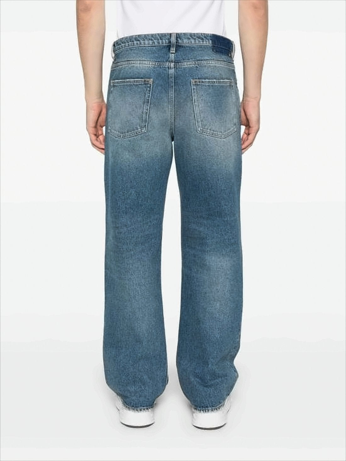 Relaxed Wide-Leg Denim Pants