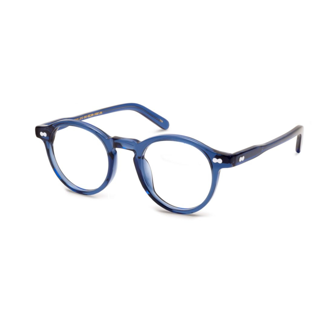 Or-Mil-O Miltzen Translucent Deep Blue Acetate Eyeglasses