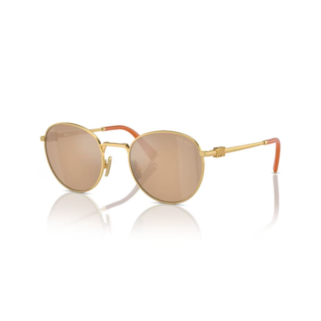 55zs Sole Round Metal Frame Sunglasses