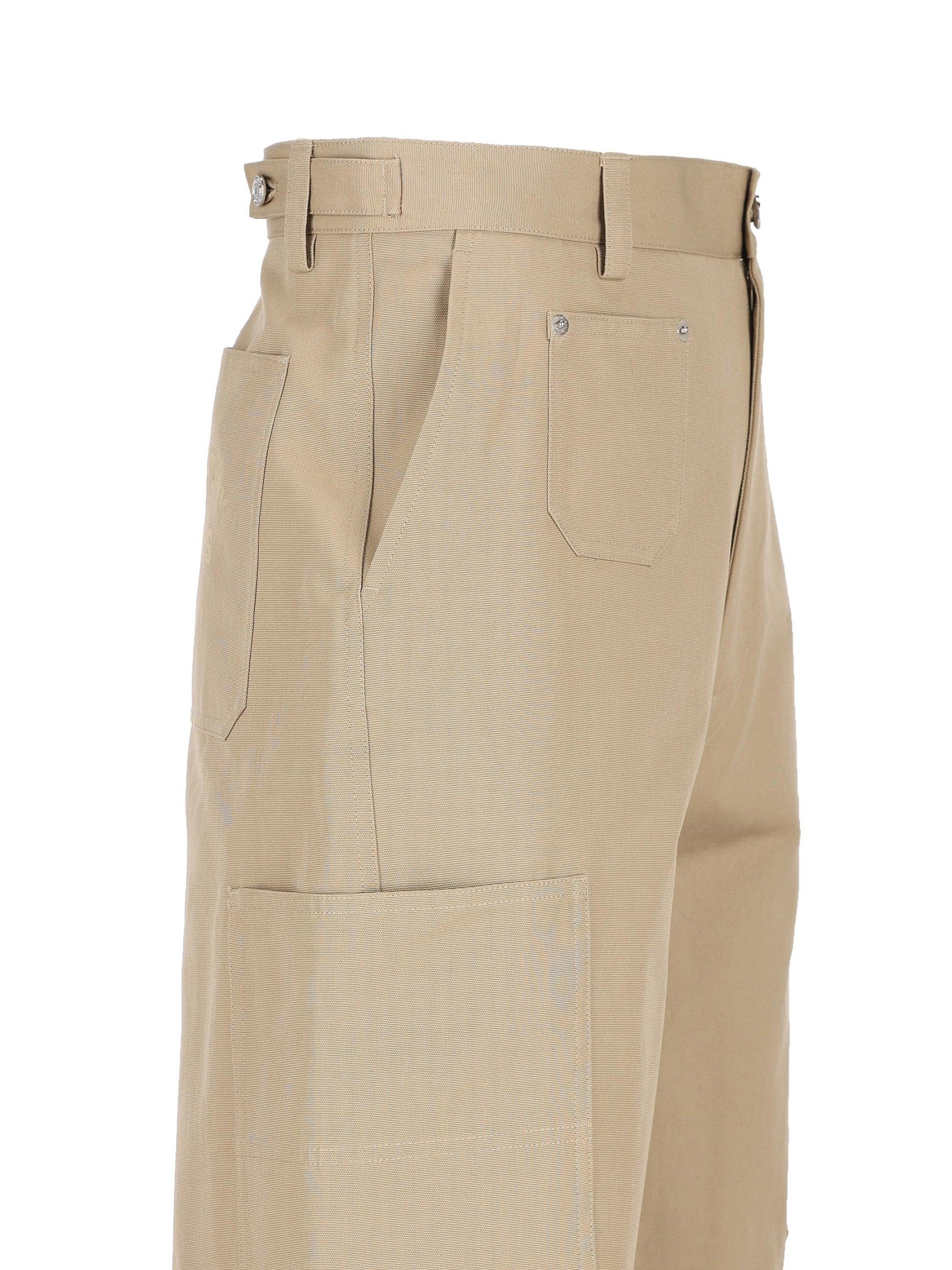 Wide-Leg Cargo Trousers With Multiple Patch Pockets