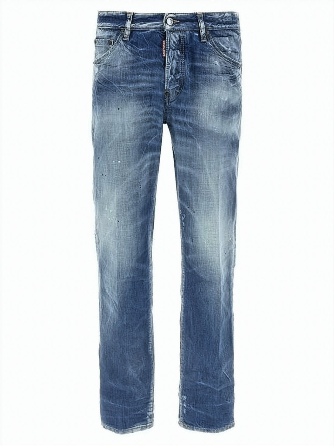 Distressed Blue Denim Pants
