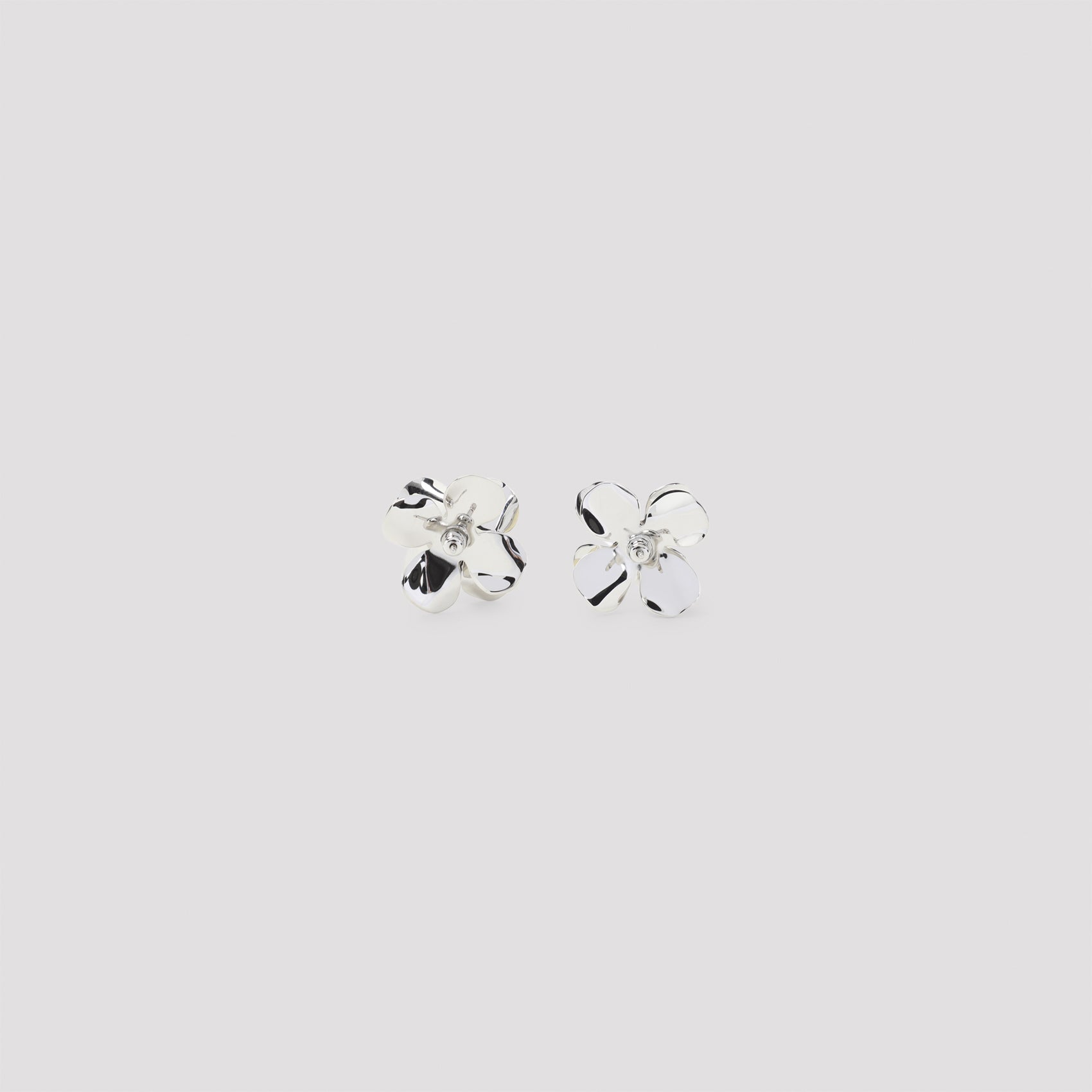 Delicate Floral-Inspired Brass Earrings