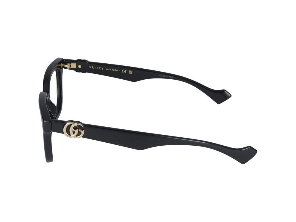 Eyeglasses GG1536O 001 black black transparent 51/17/140