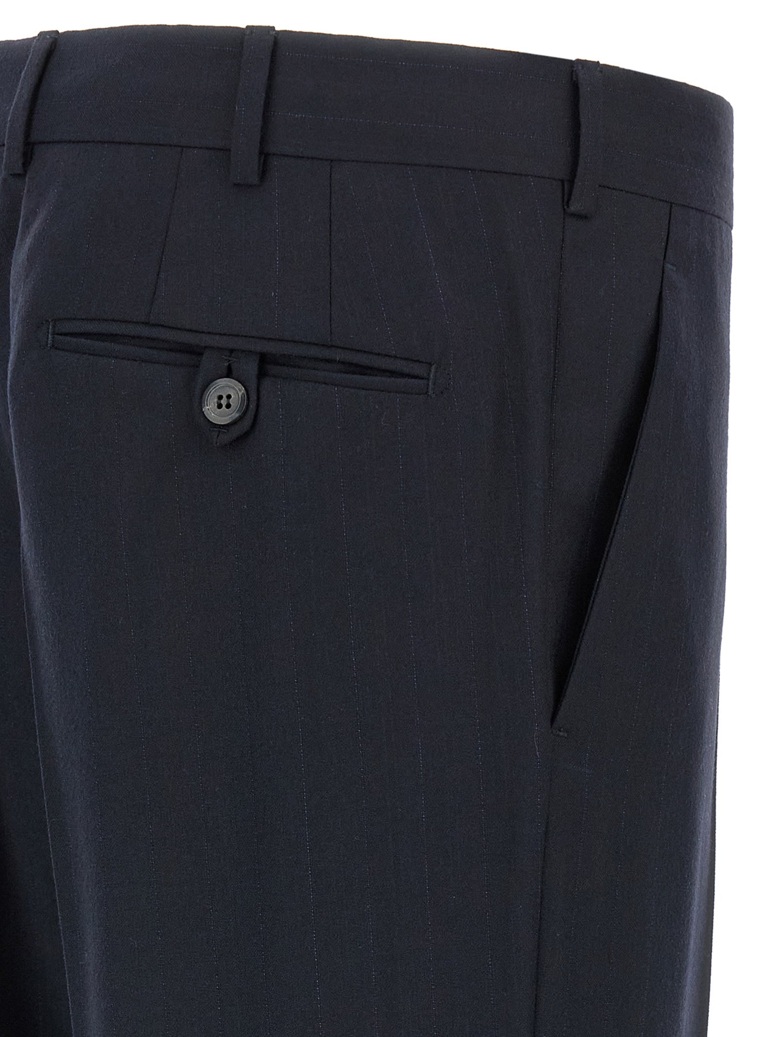 Tailored Pinstriped Blazer and Trouser Set