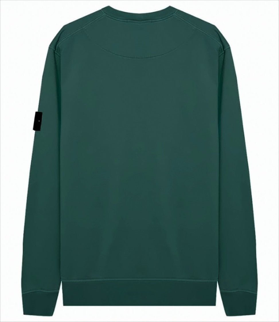 Deep Green Long-Sleeve Crewneck Sweatshirt