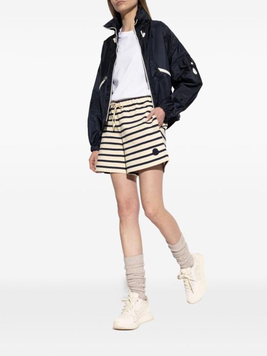 Puffed Sleeve Cotton Jersey Top With Eyelet Detailing