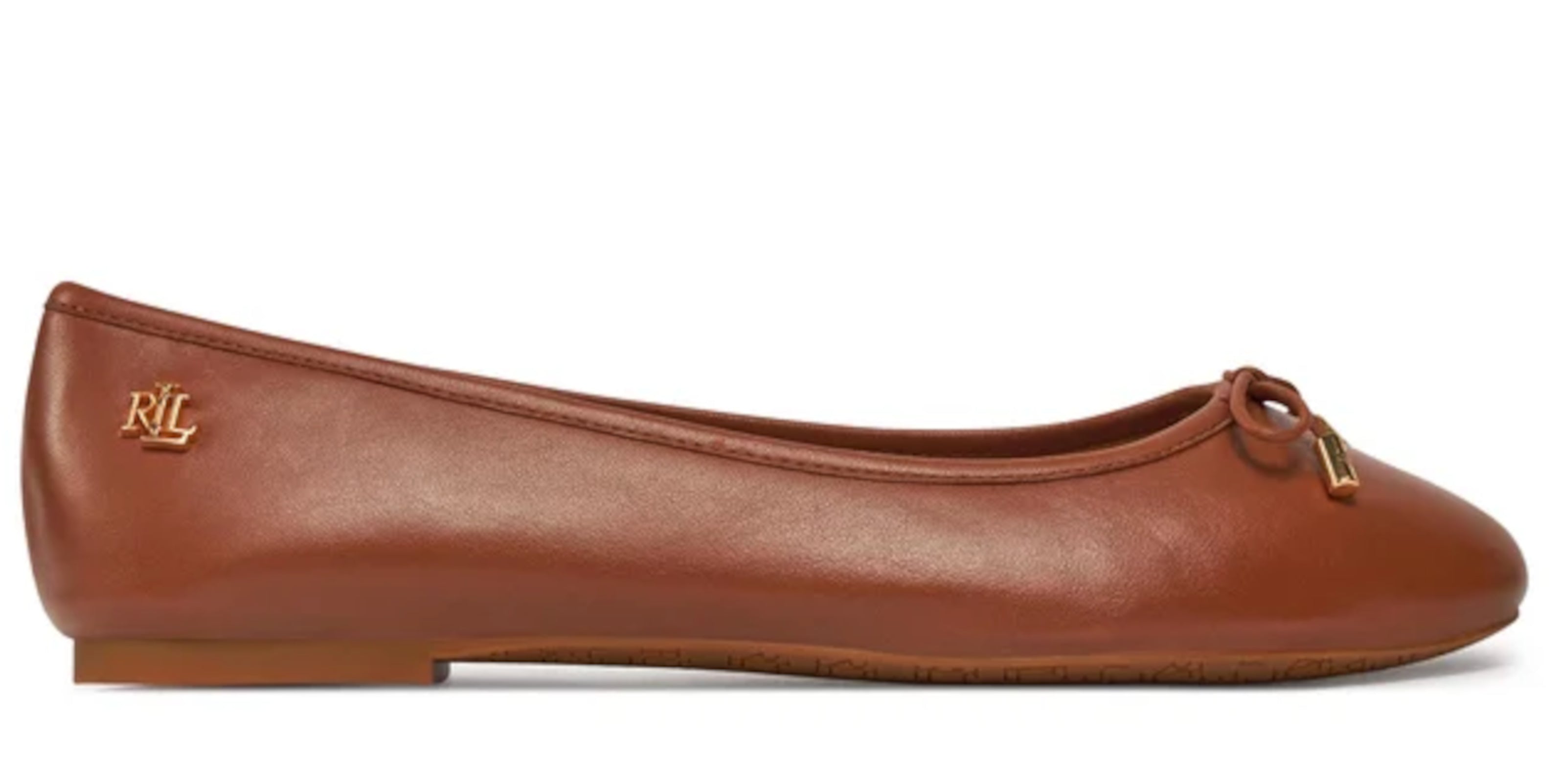 Rounded Toe Ballet Flats with Bow