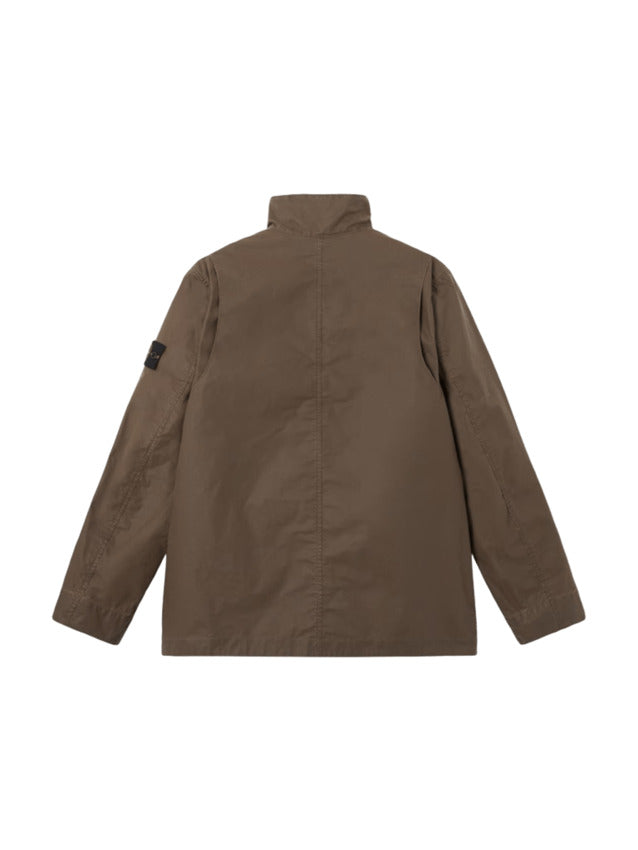 Utility Field Jacket with Glossy Rubberized Coating