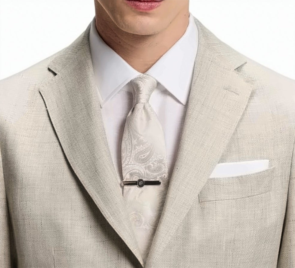 Beige 2 Button Chest Pocket Jacket