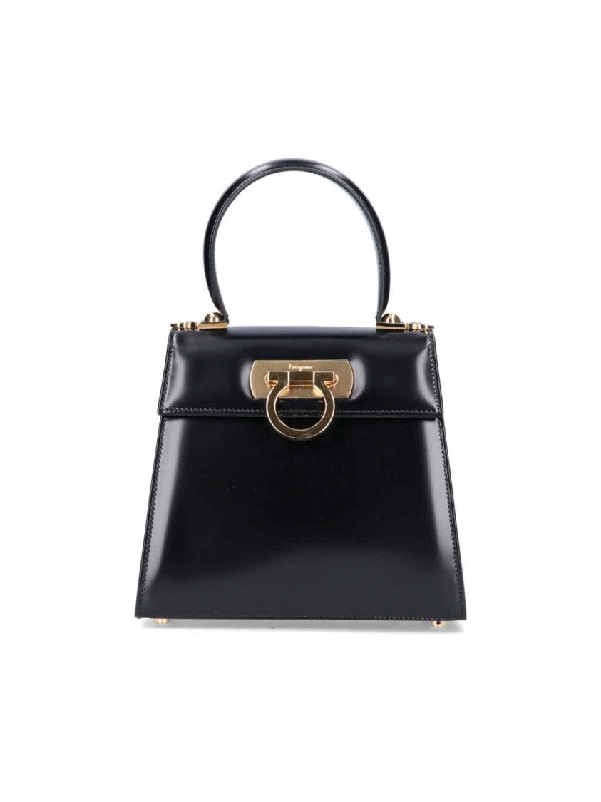"Iconic S" Handbag – Black