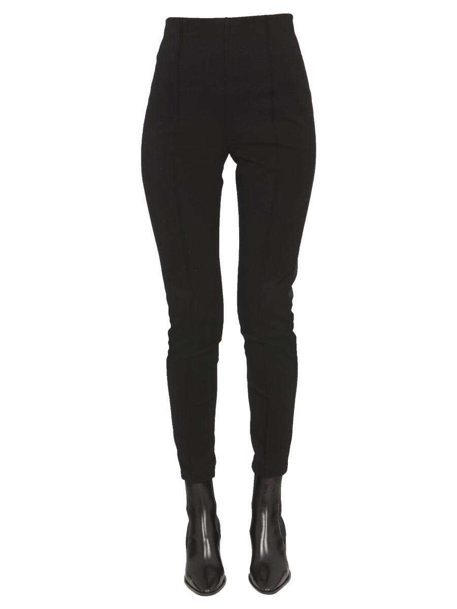 Satin-Finish Nylon Pants with Side Zipper Closure