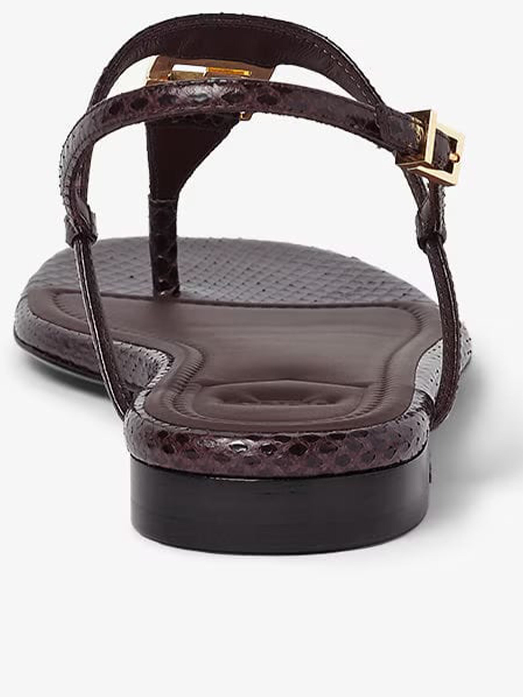 Fold Ayers Minimalist Brown Thong Sandals