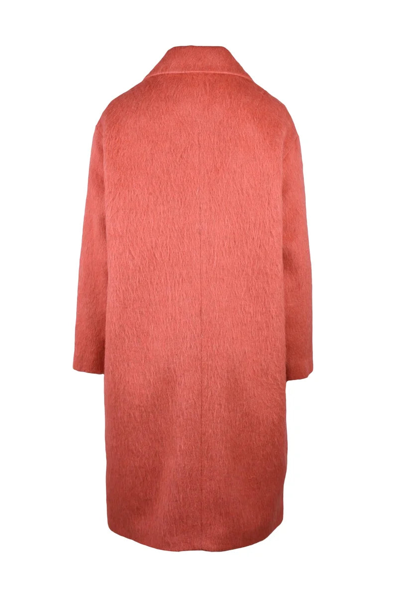 Double-Breasted Coat - Red
