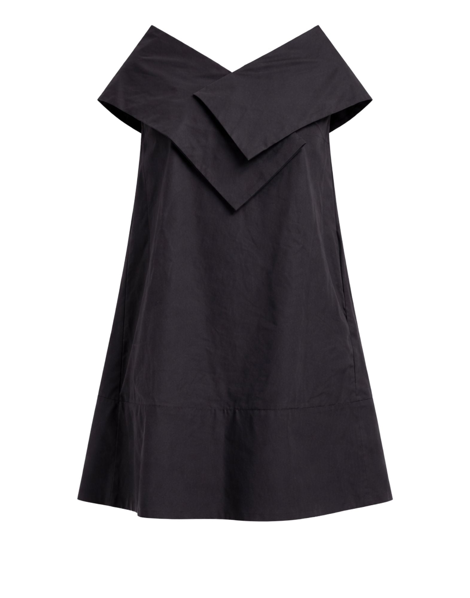 Black Cotton Mini Women’s Dress