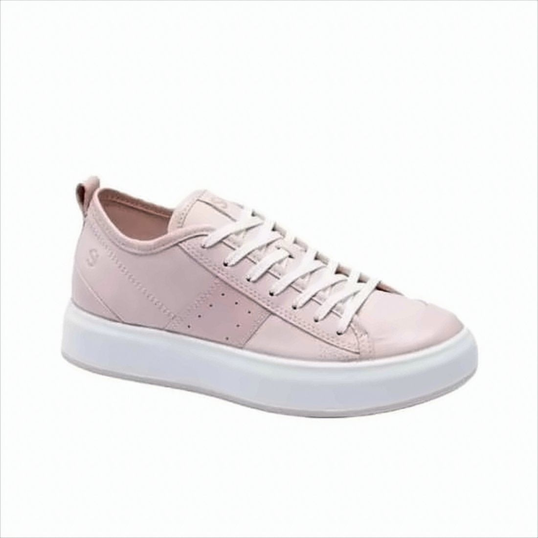 Minimalist Leather Sneakers with Rubber Sole