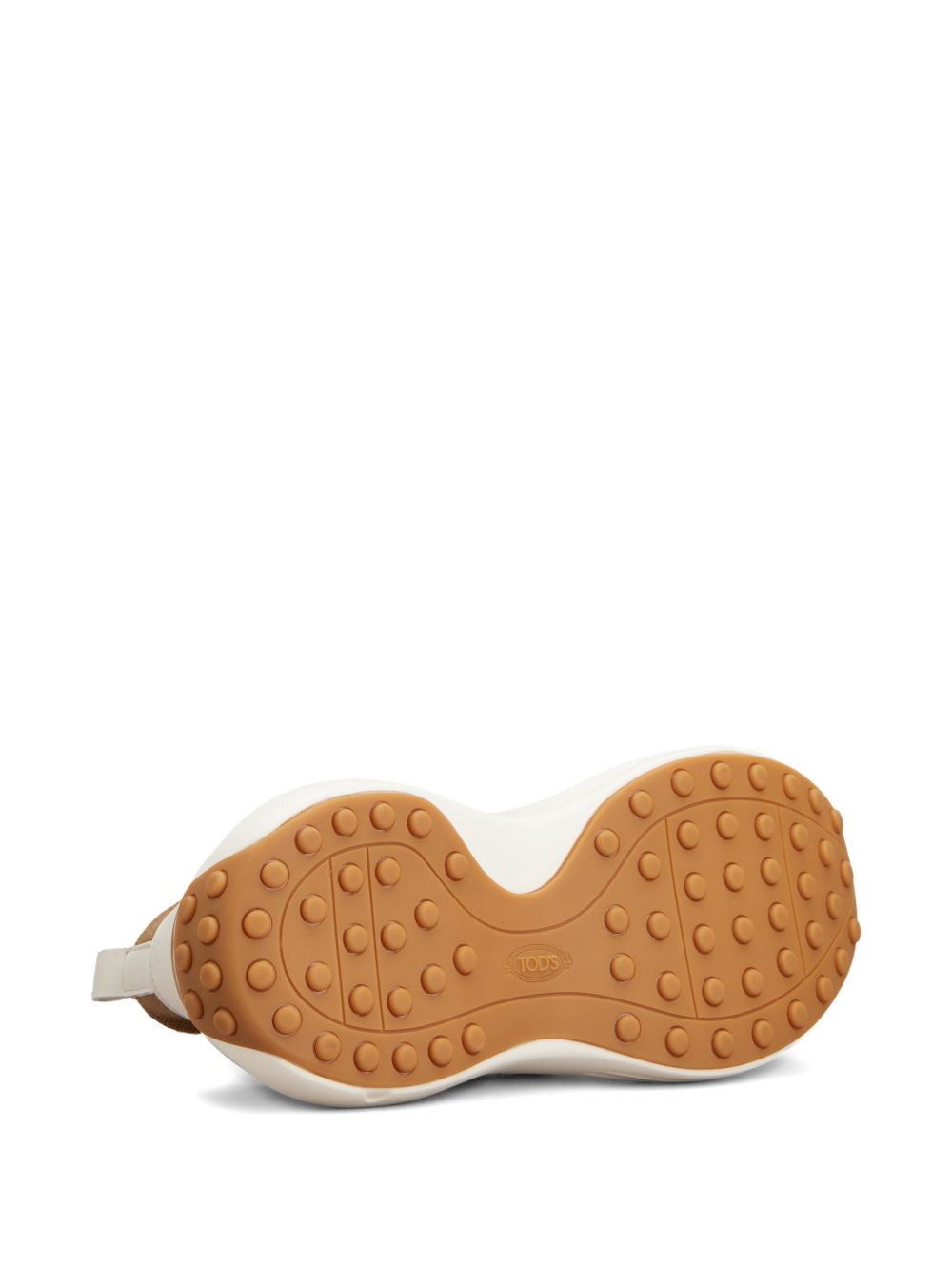 Brown Silk and Nylon Sneakers