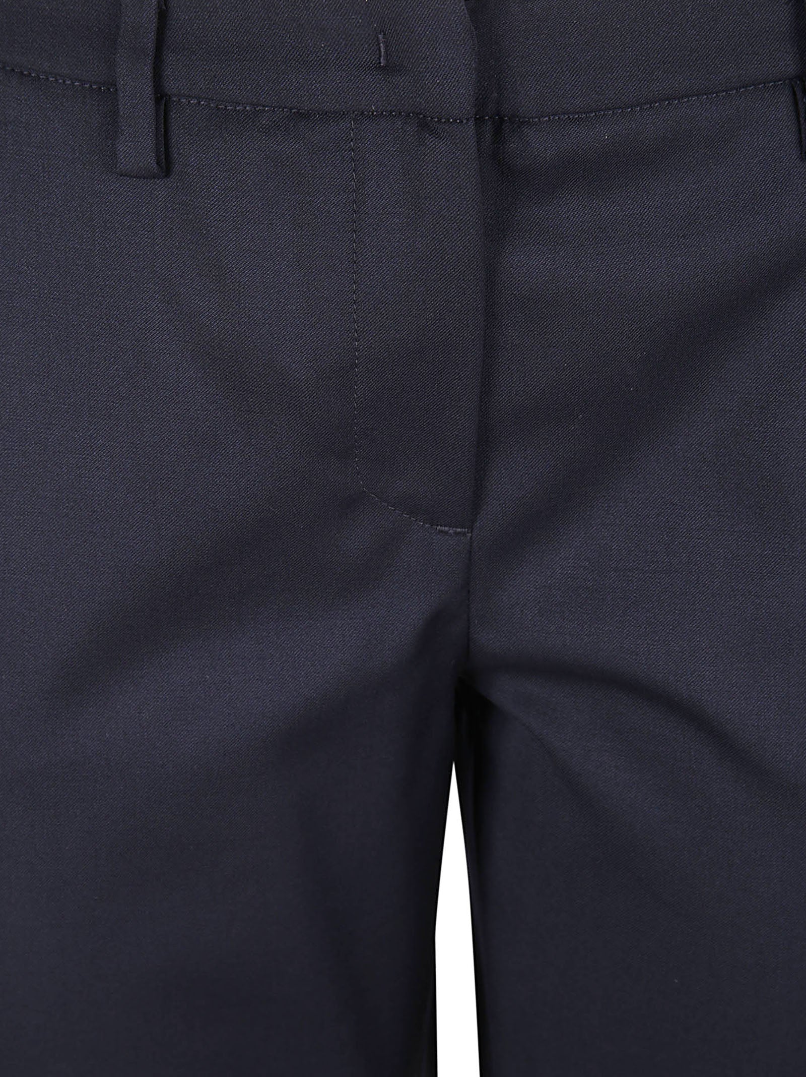 Straight-Leg Black Trousers with Tailored Design