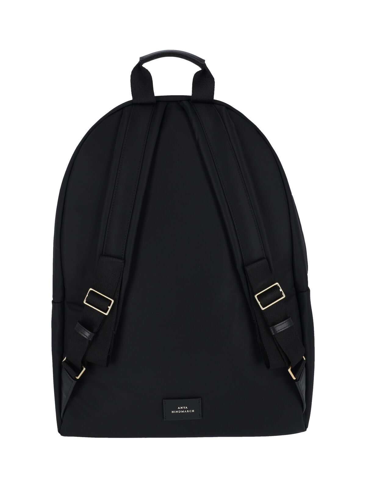 Nylon Backpack with Leather Accents