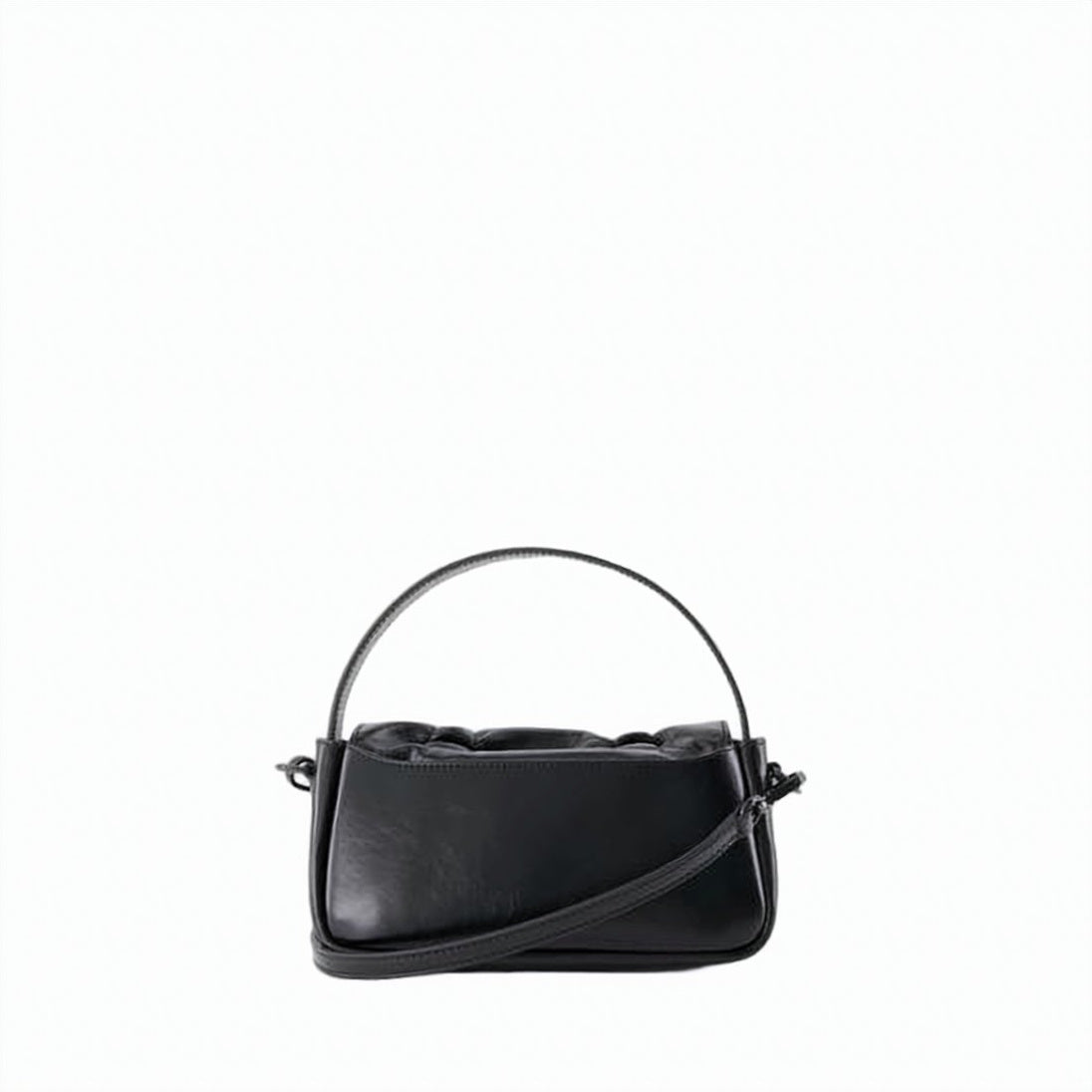 Ruched Design Crossbody Bag with Versatile Strap
