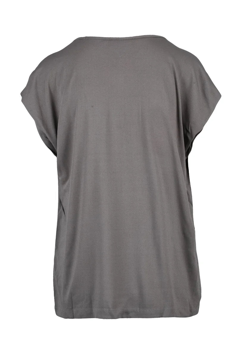 Viscose Stretch Top - Grey