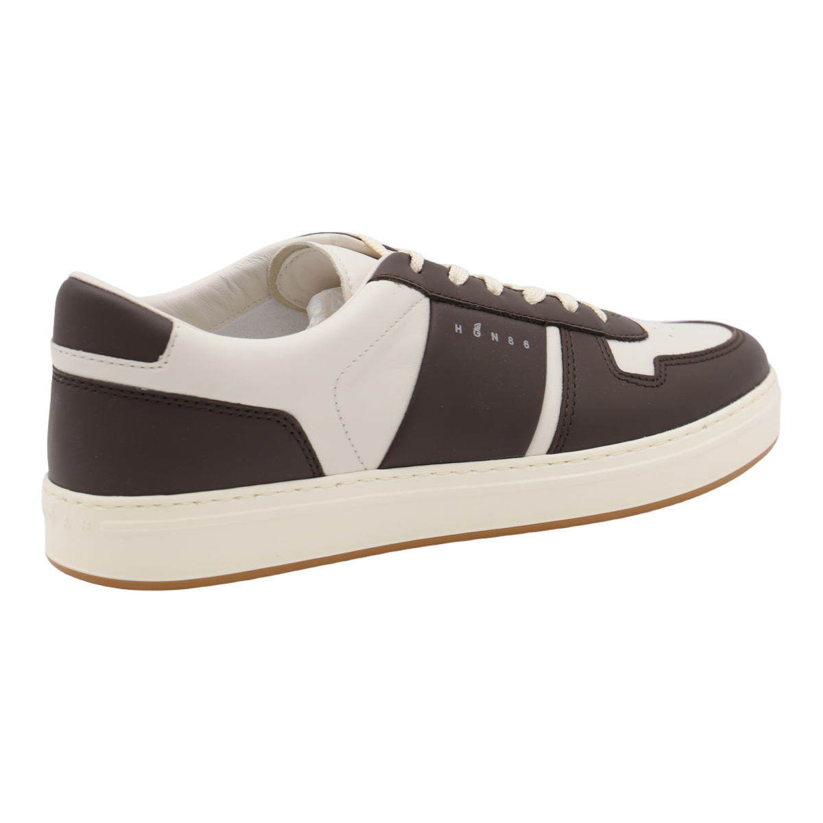 Low-Top Sneakers with Smooth Leather Upper