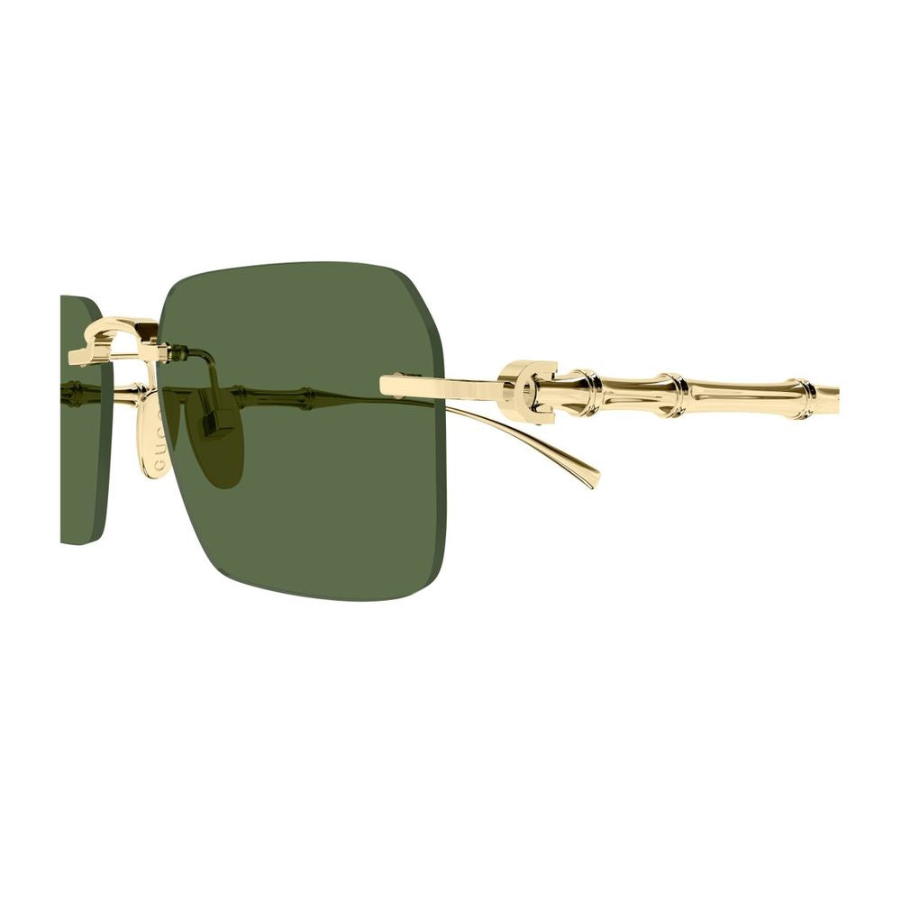 Rimless Geometric Sunglasses with Bamboo Motif GG2154S Linea Sign