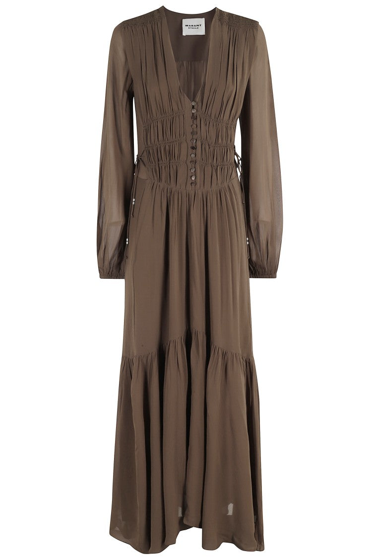 Briane Gb Draped Midi Dress