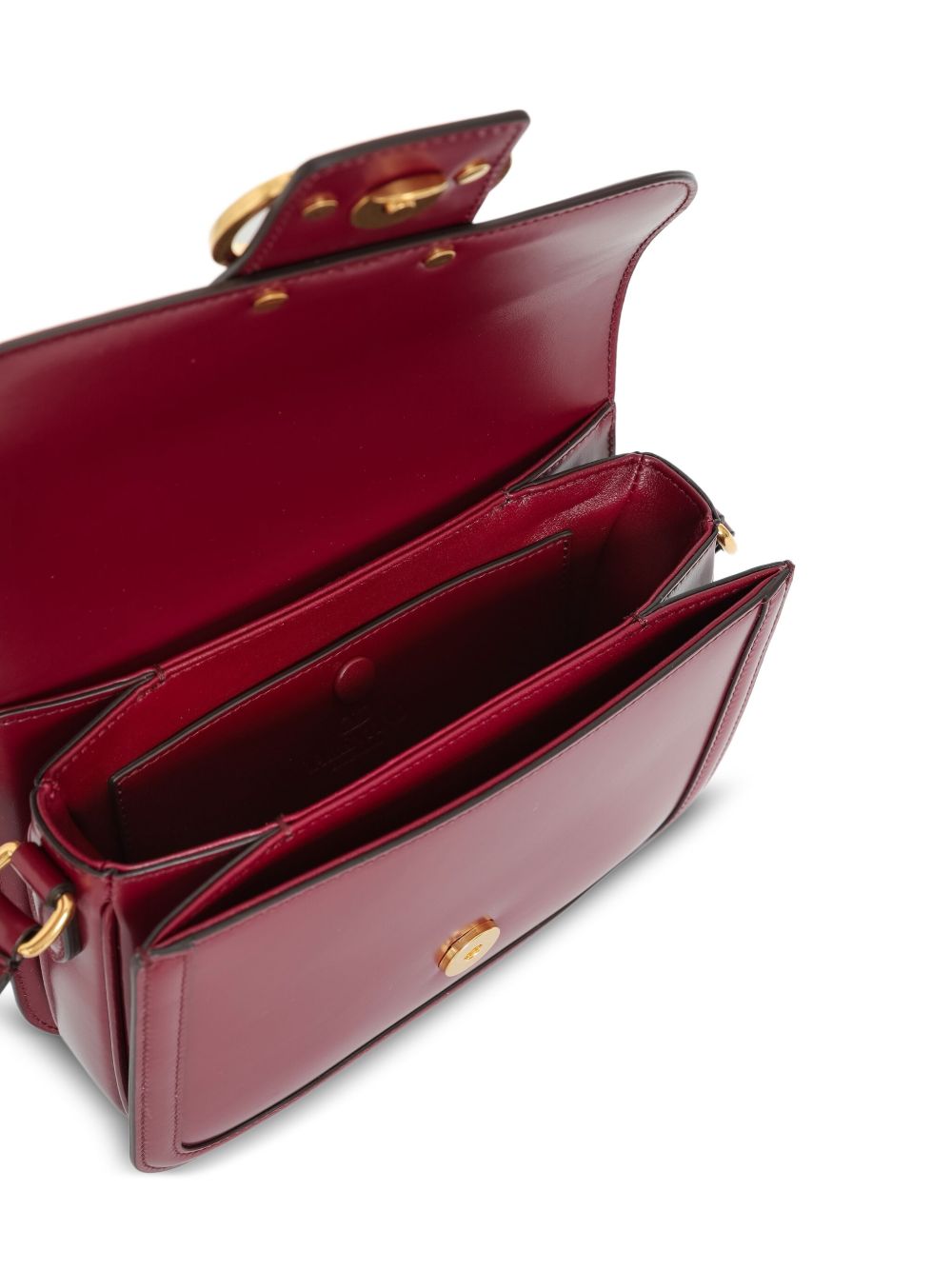 Structured Handbag With Metallic Accents