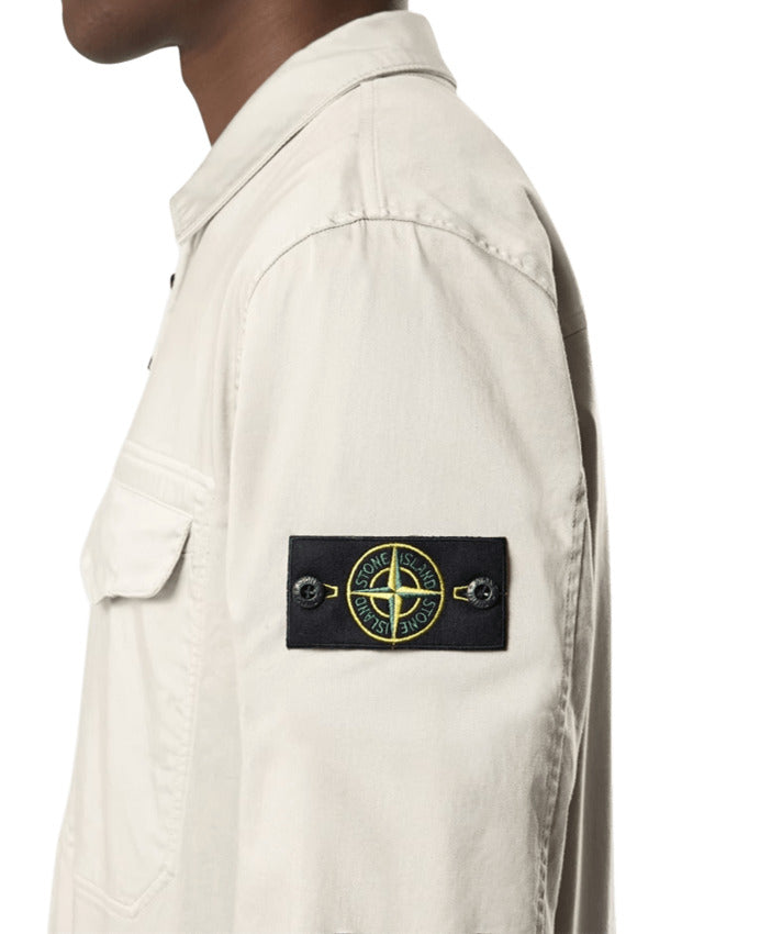 Cotton Satin Stretch Overshirt