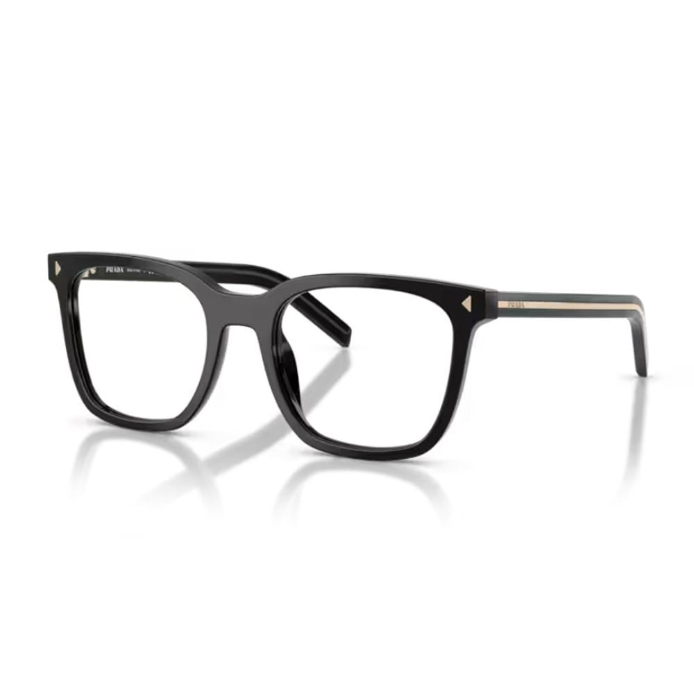 Pr B11V Squared Black Acetate Optical Glasses