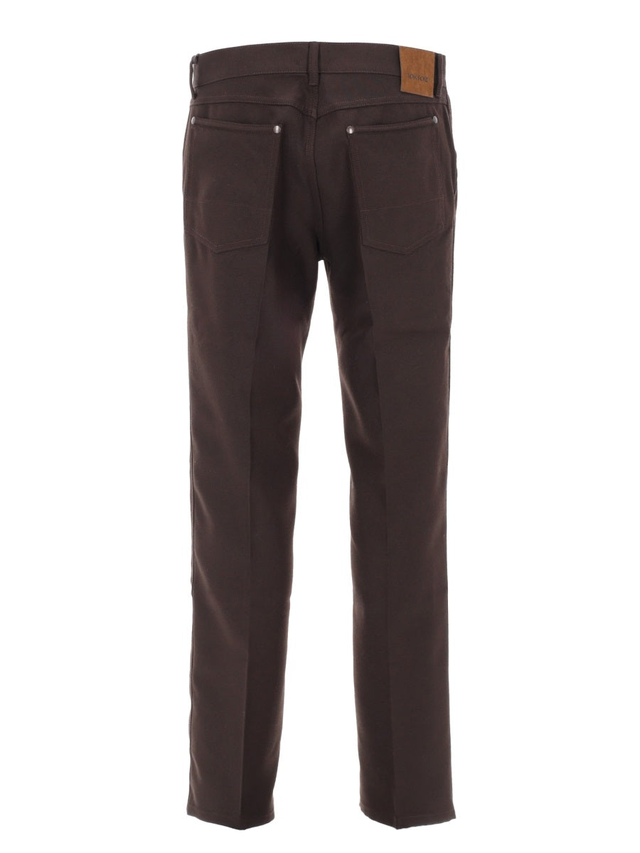 Straight-Leg Casual Pants With Five-Pocket Styling