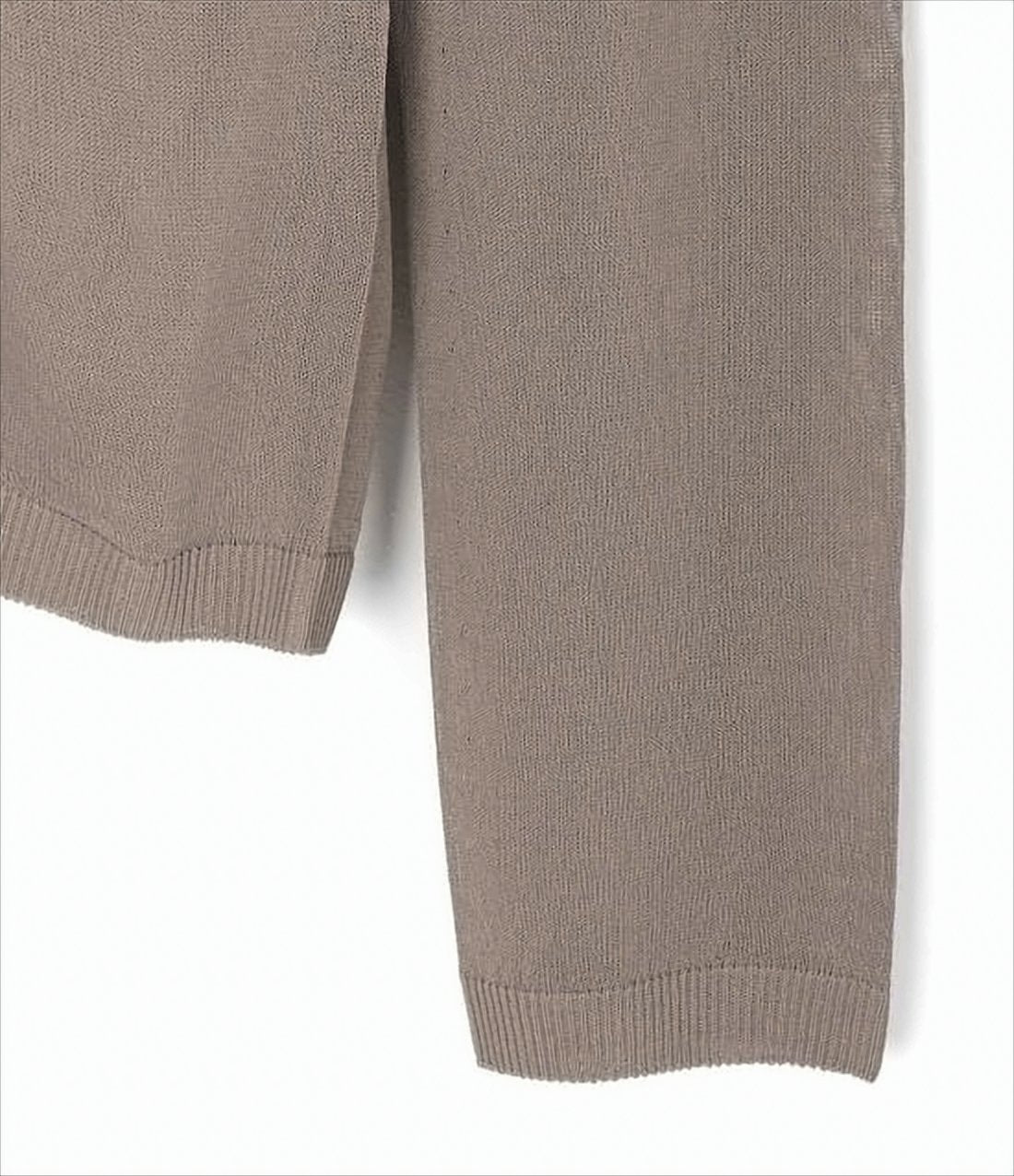 Long-Sleeved Turtleneck Top with Ribbed Details