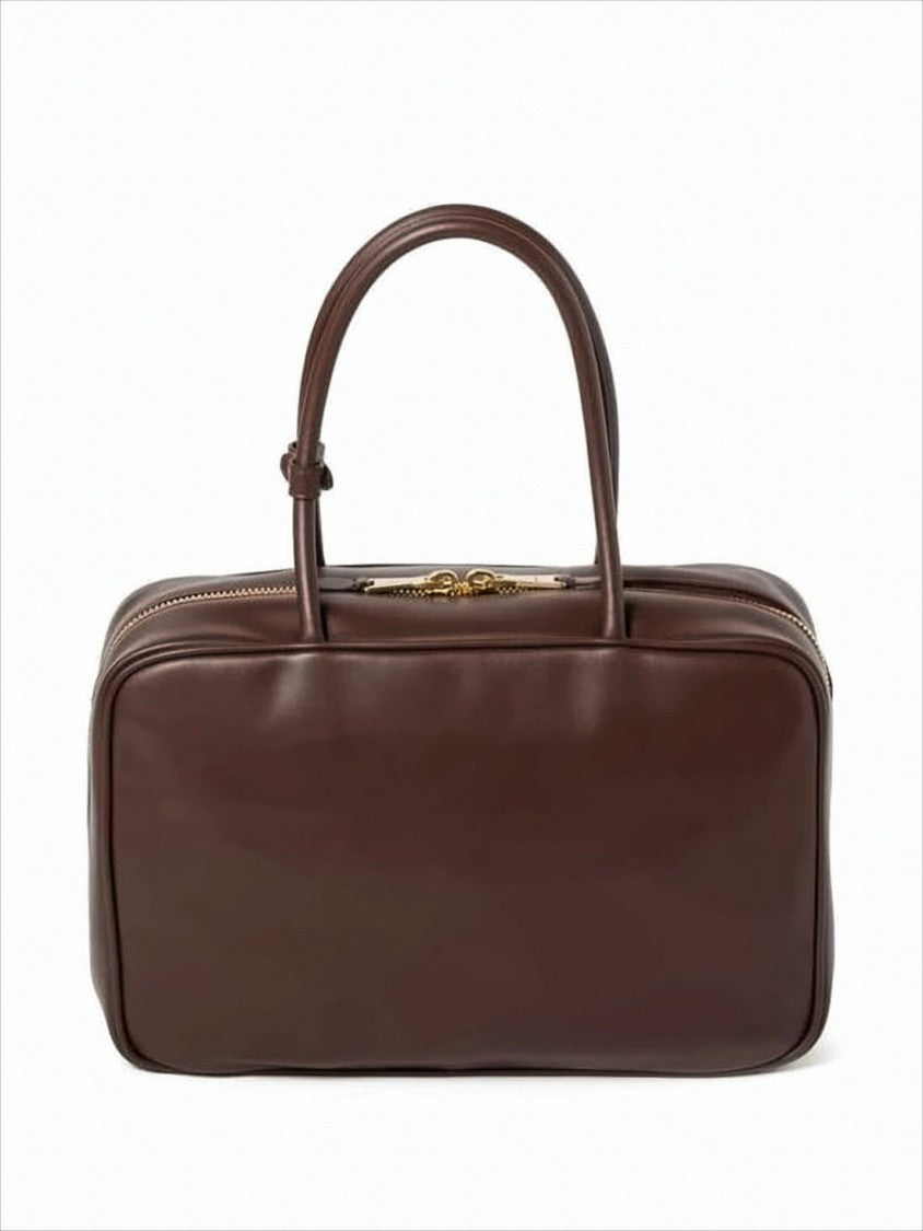 Rectangular Calf Leather Tote Bag