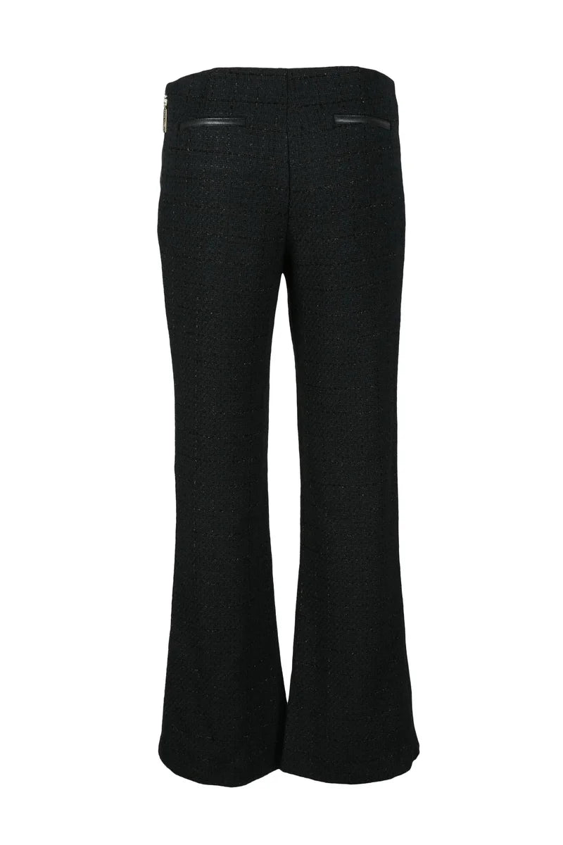 Textured Flared Trousers