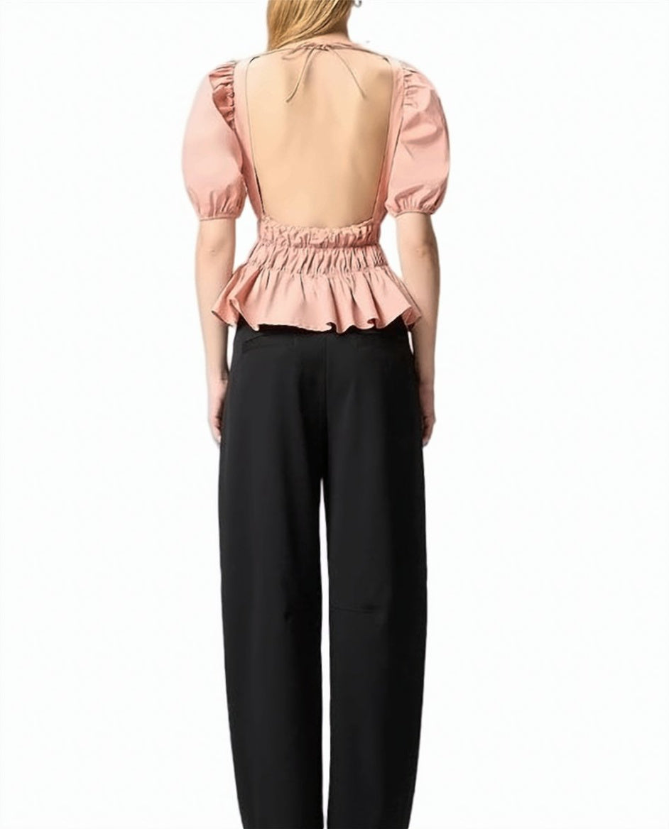 Joandra Cotton Poplin Crop Top