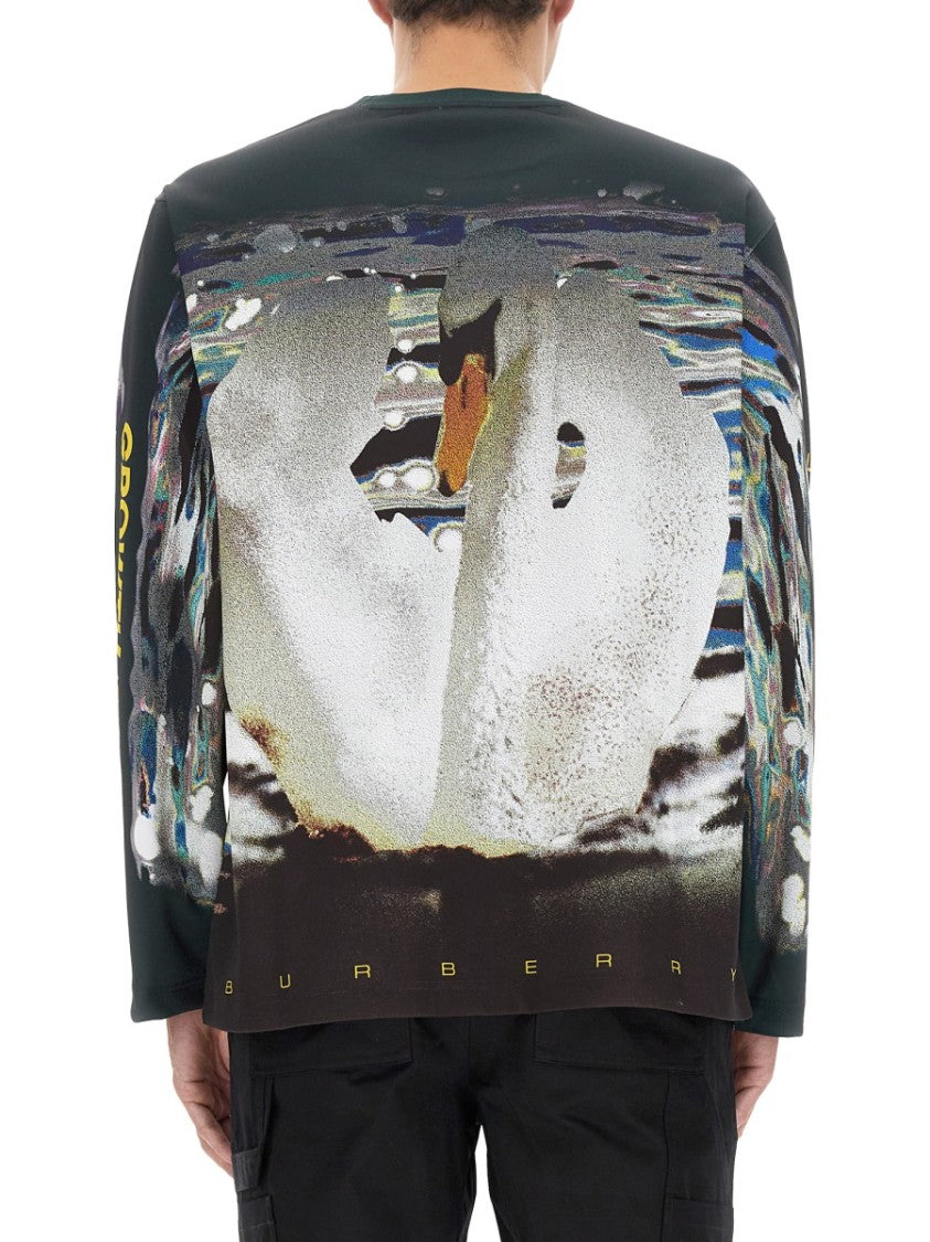 Swan Print T-Shirt