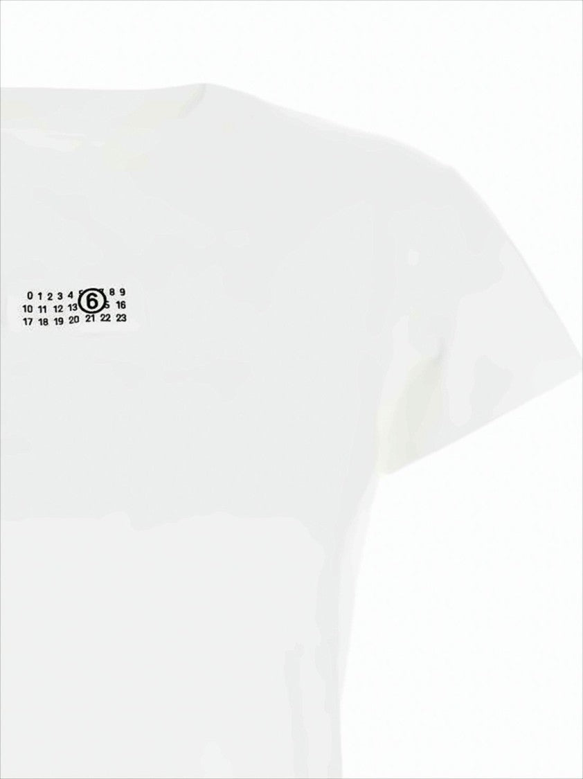 Short-Sleeved Cotton T-Shirt with Signature Patch