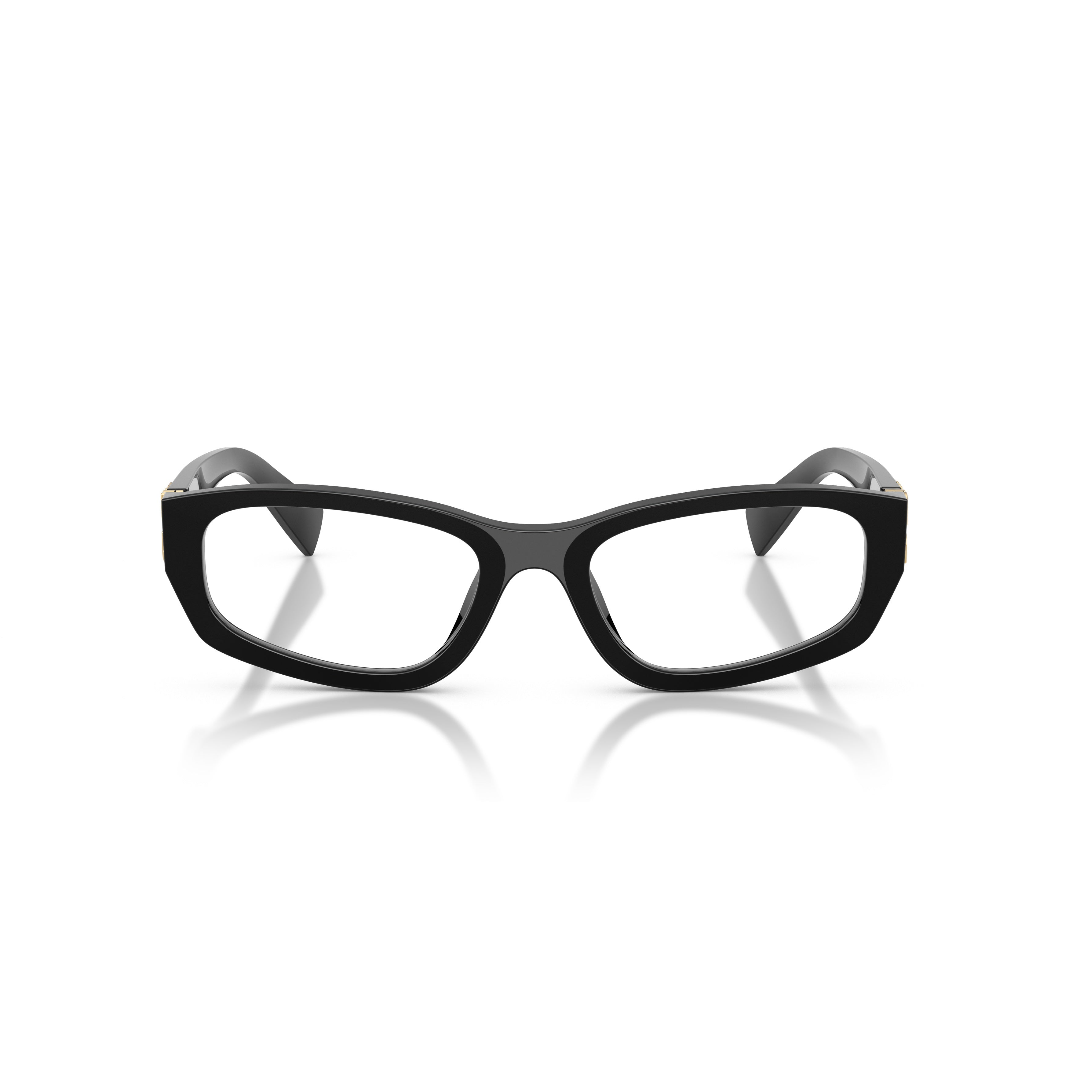 0mu 04yv Glossy Black Acetate Rectangular Eyeglasses