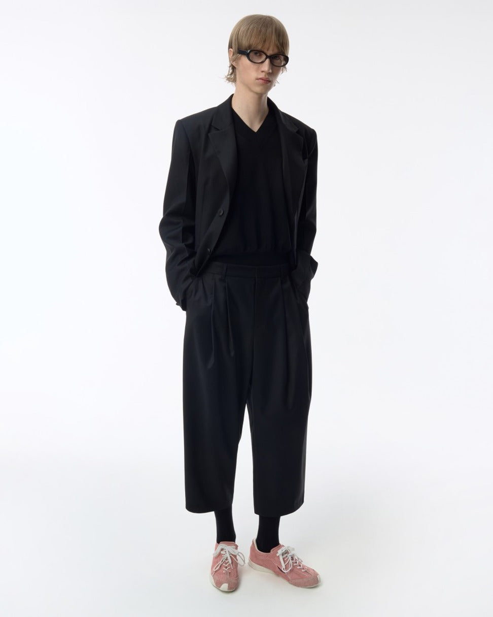 Ankle-Length Balloon Pants With Signature Zigzag Stitch