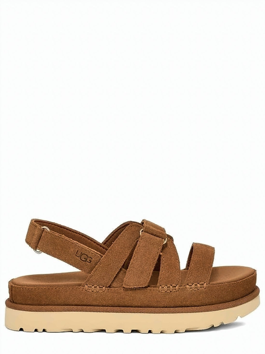 Suede Upper Sandals with Adjustable Back Strap