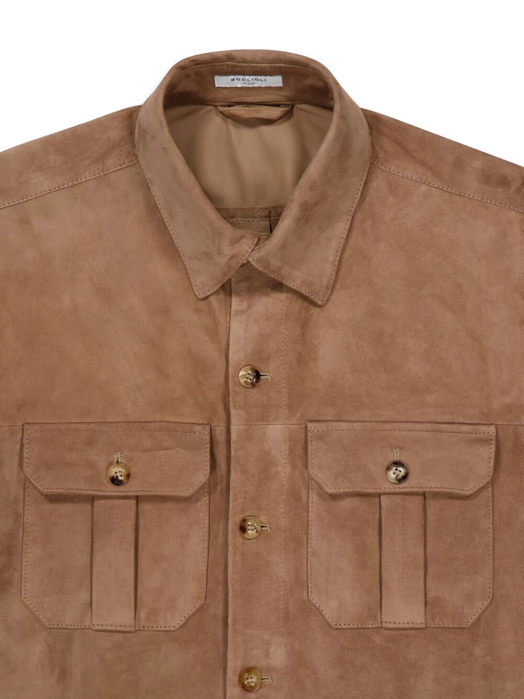 Suede Leather Classic Collar Jacket
