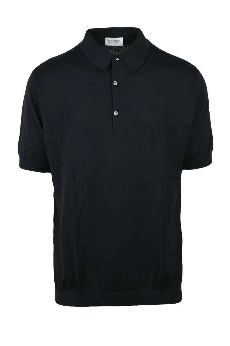 Knit Polo Shirt - Black
