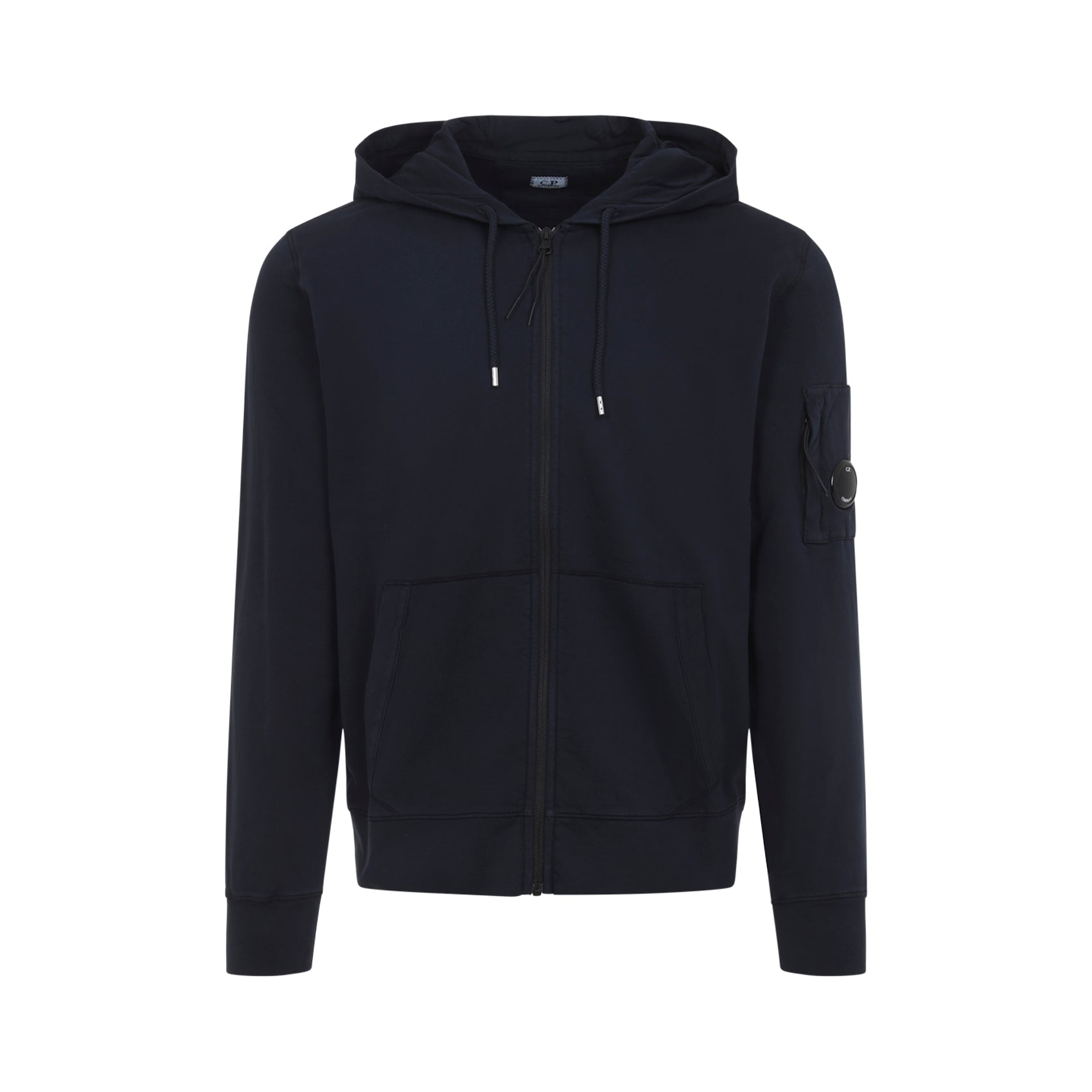 Hooded Zip Front Sweatshirt with Iconic Lens Pocket