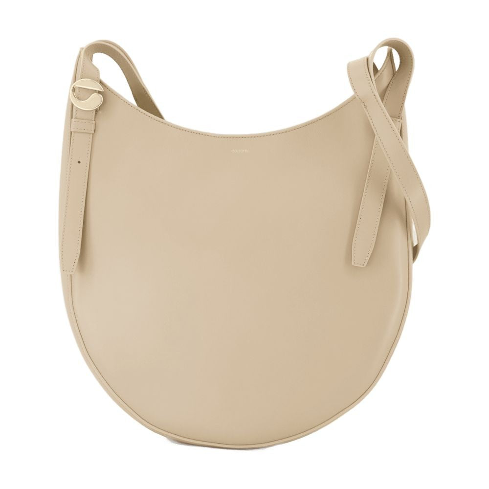 Belt Shoulder Bag - Leather - Beige