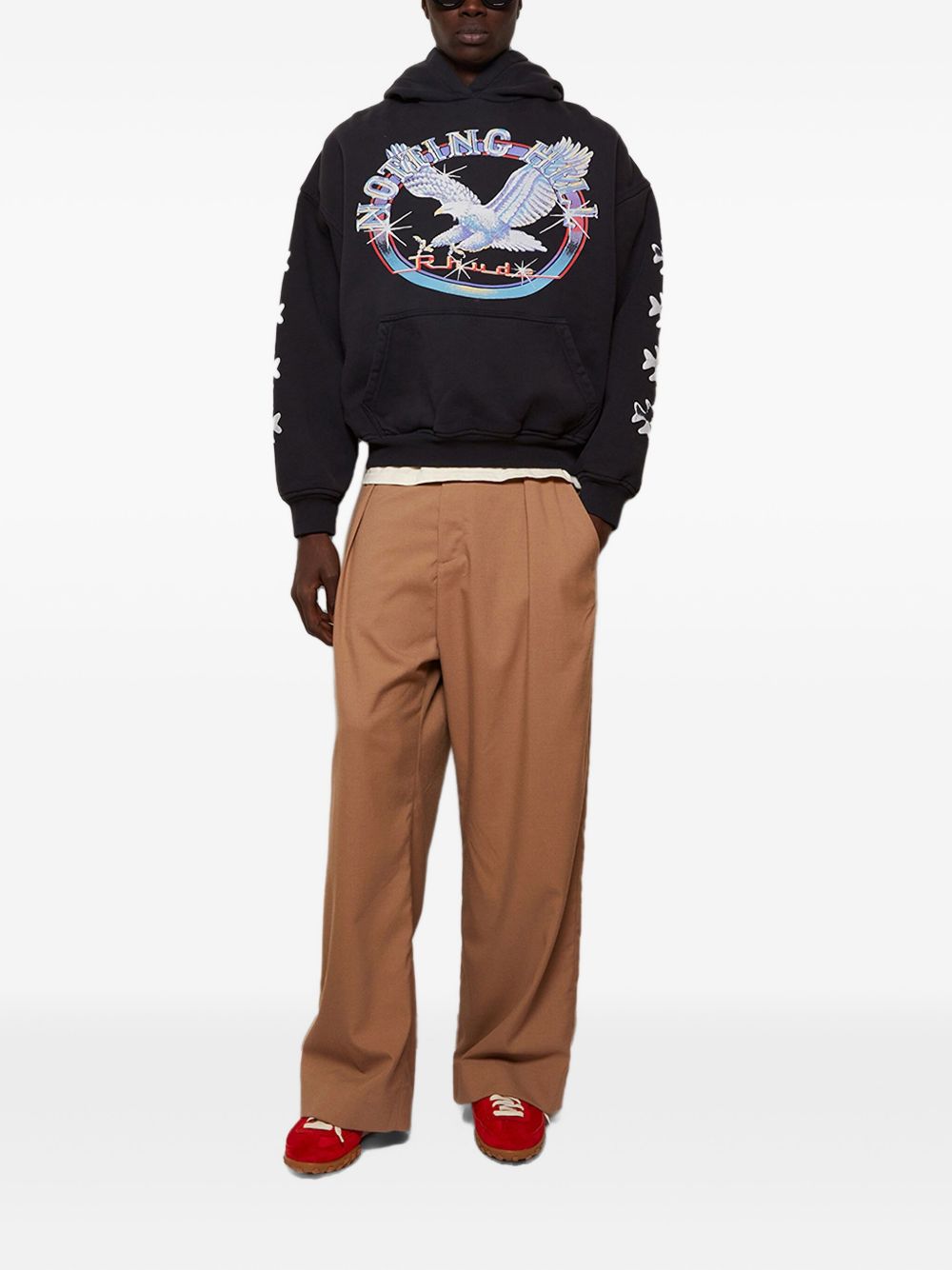 Relaxed-Fit Graphic Hooded Sweatshirt