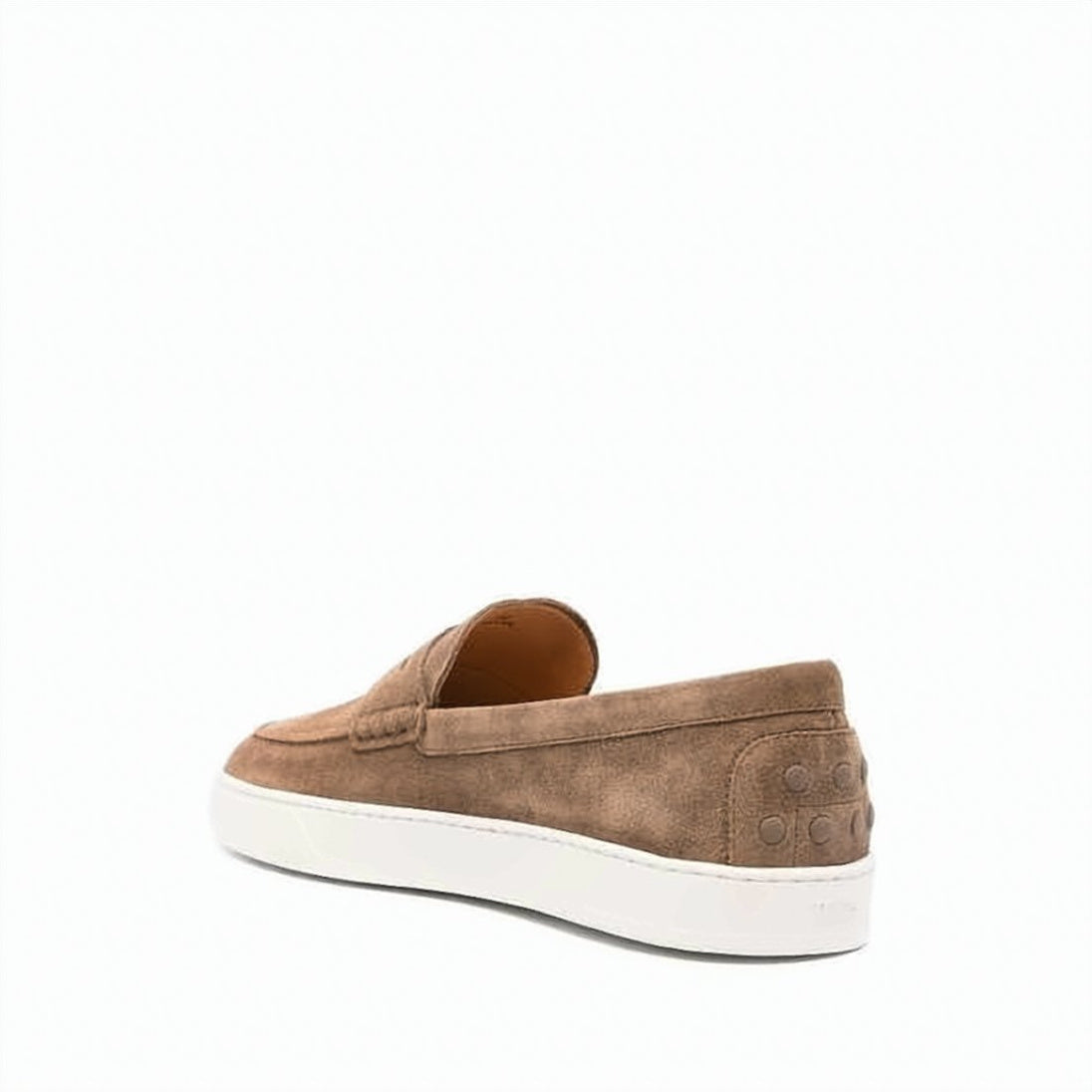Soft Suede Calf Leather Loafers With Classic Penny Strap