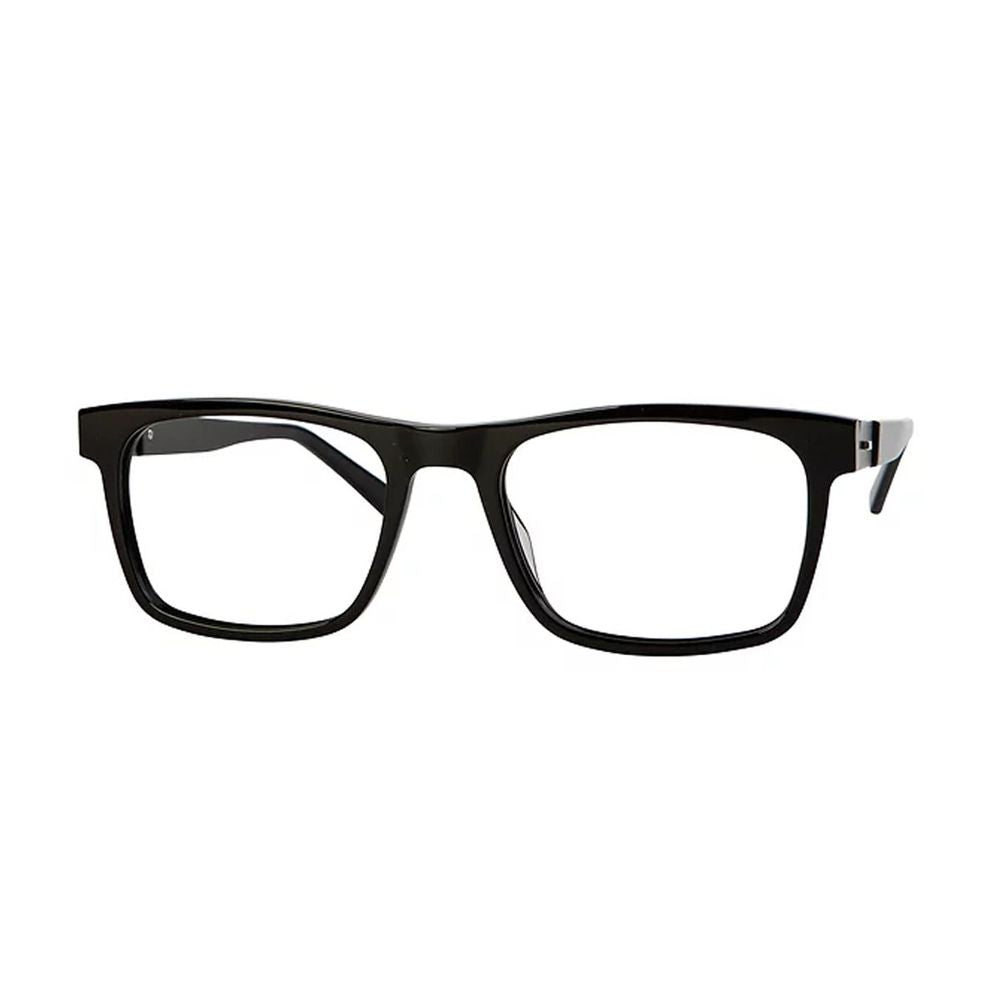 11No4C20A Bold Rectangular Eyewear With Japanese Titanium